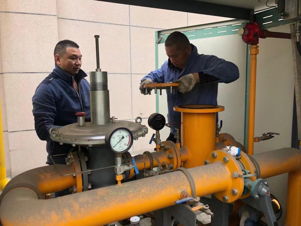 钱江商城对煤气调压阀 进行日常守护