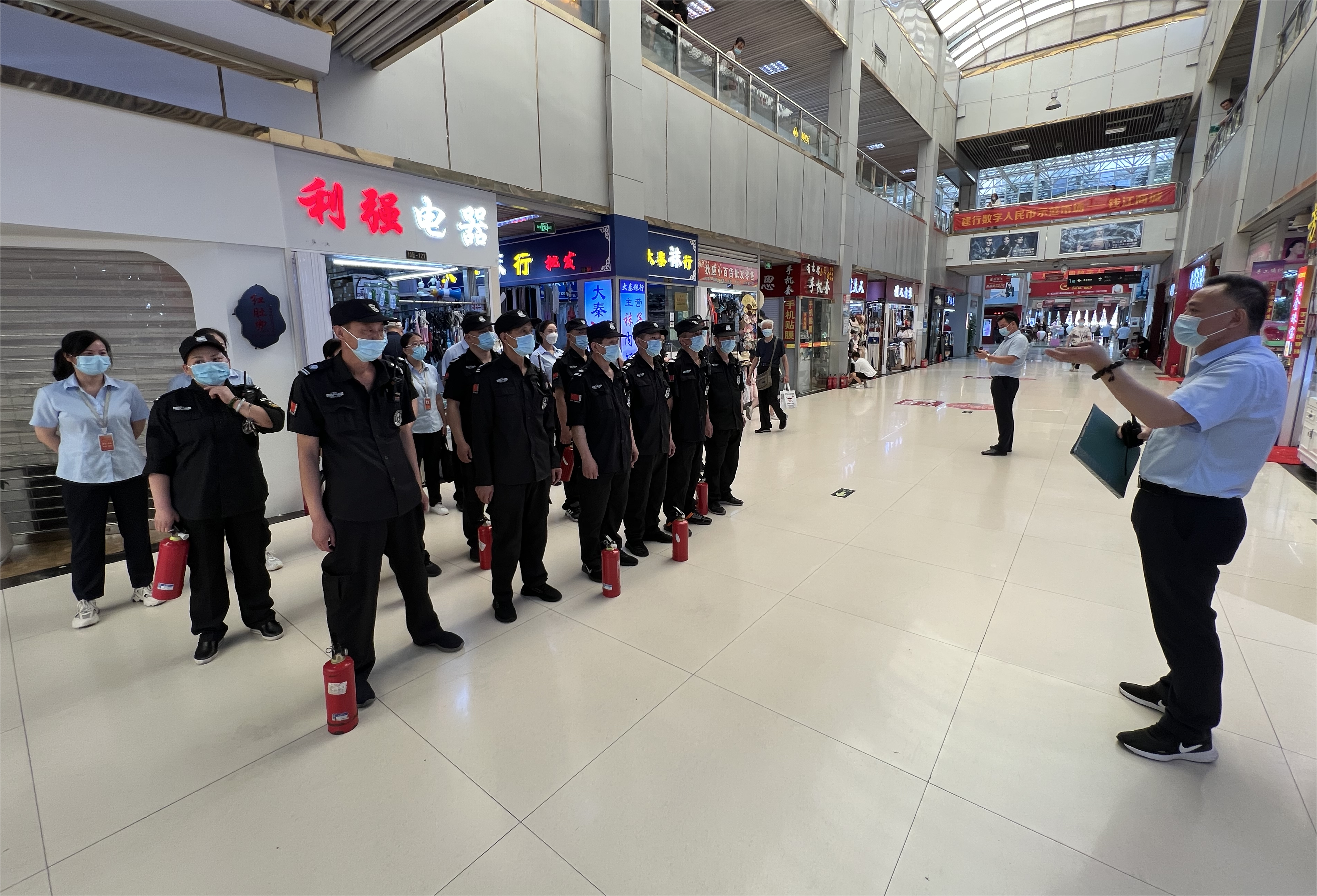 钱江商城发展消防安全演练