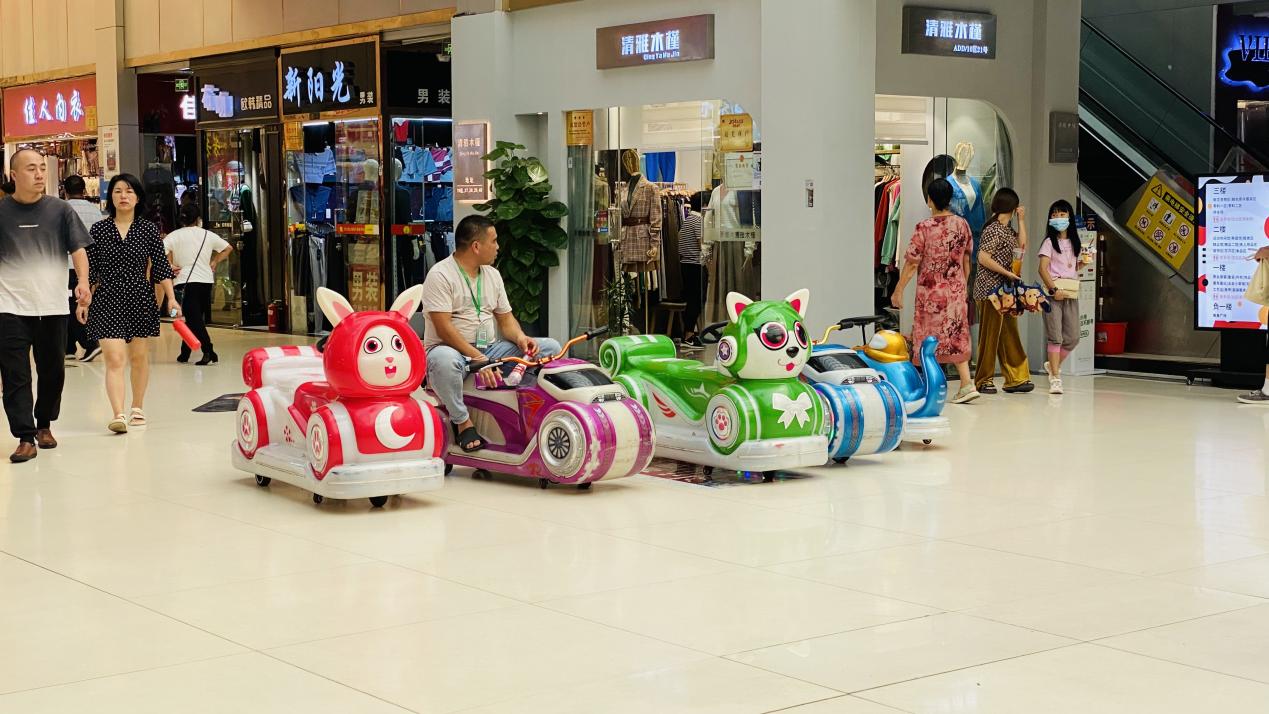 儿童游乐车现身钱江商城，深受幼伴侣青睐
