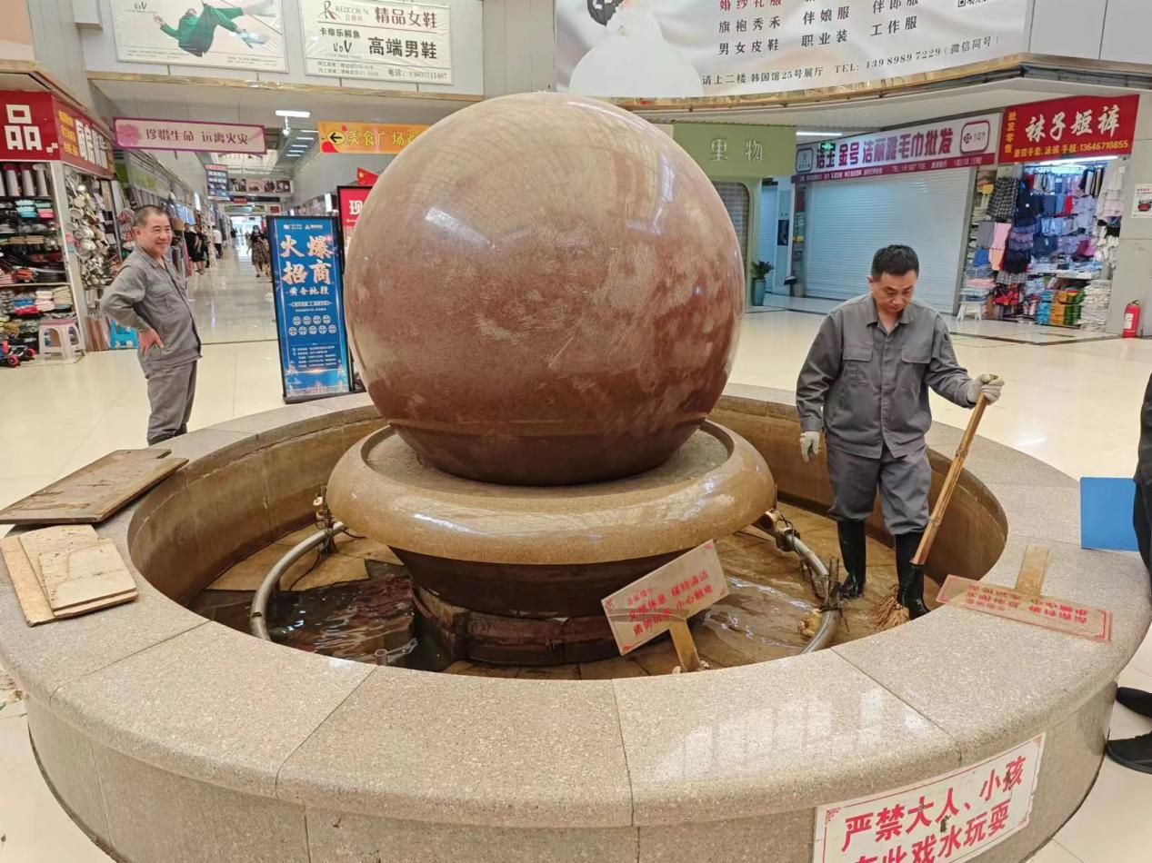 钱江商城风水球实现检建工作