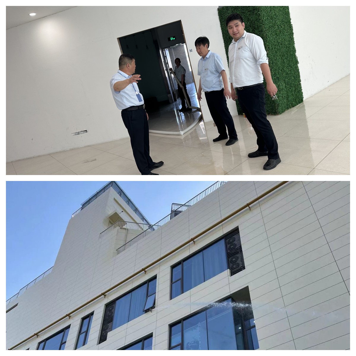 水晶城发展消防水带出水演练活动