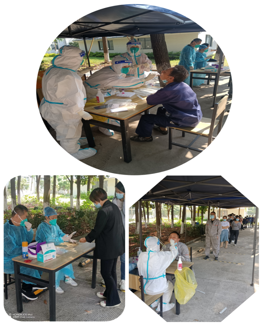 核酸采样自愿者——“大白」佚式上岗啦