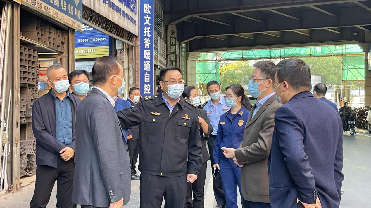 拱墅区辅导赴k8.com市场 查抄疫情防控及消防安全工作